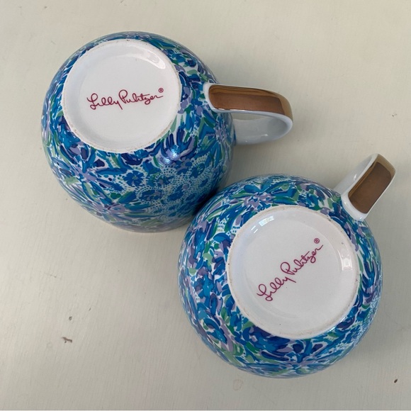 Lilly Pulitzer Blue Maintenance 12 Ounce Mug New without Box Lot - Picture 7 of 7